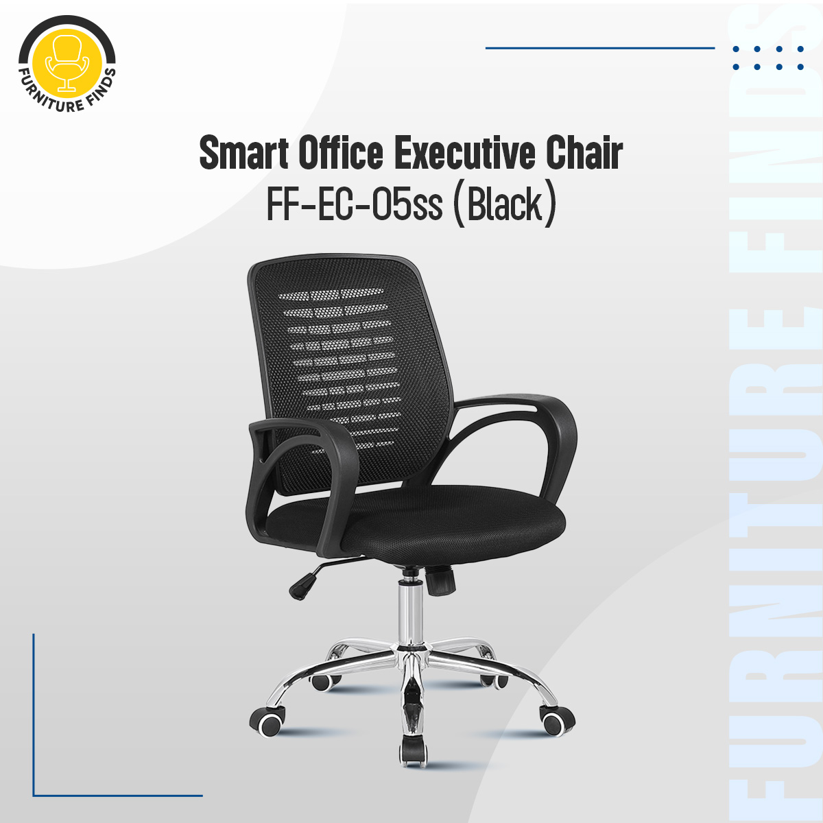 Picture of Furniture Finds FF-EC-05ss ( Steel Base)  Smart Office Executive Chair  (11k)