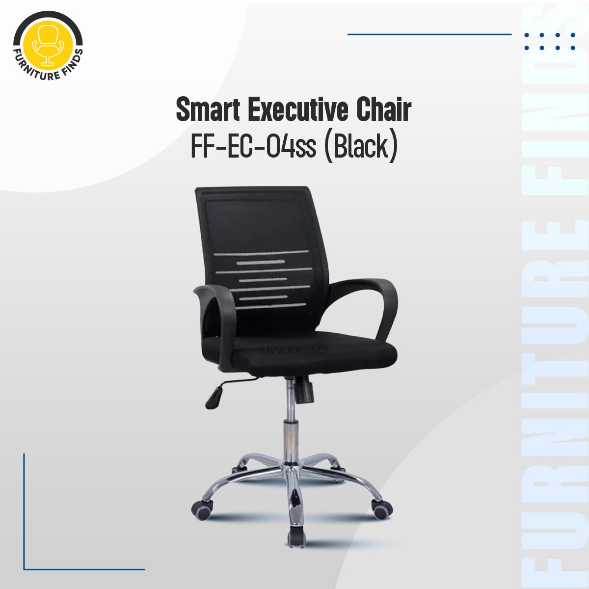 Picture of Furniture Finds FF-EC-04ss (7k Black) Smart Executive Chair