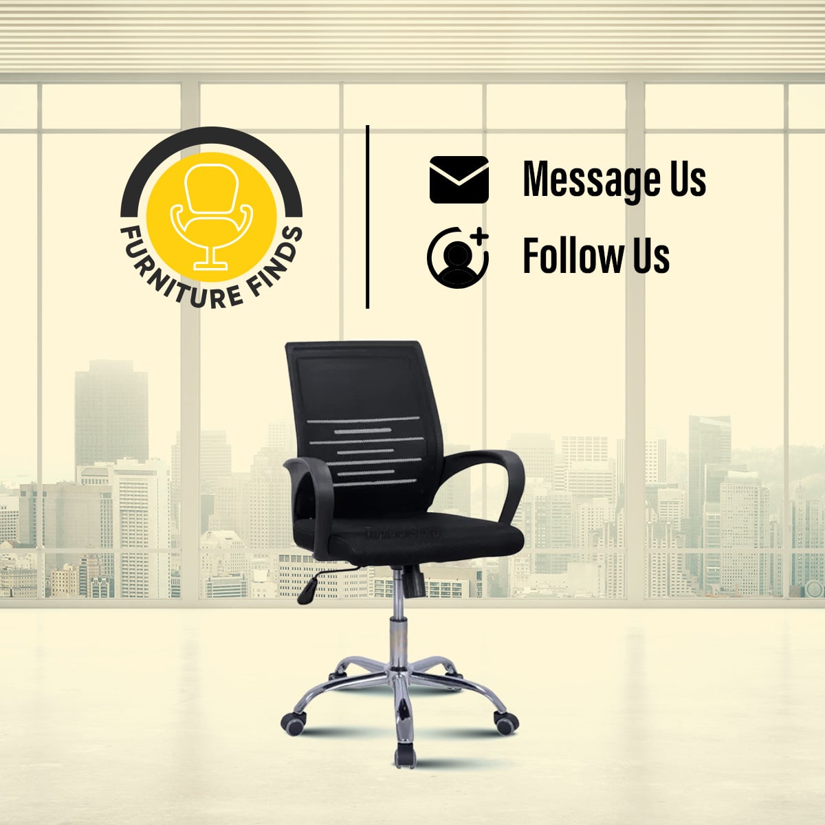 Picture of Furniture Finds FF-EC-04ss (7k Black) Smart Executive Chair