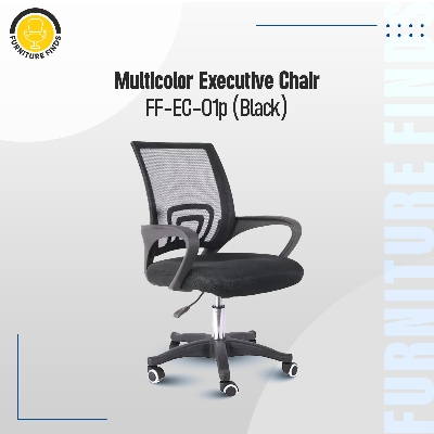 Picture of Furniture Finds FF-EC-01p Multicolor Executive Chair (Black)