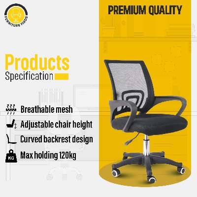 Picture of Furniture Finds FF-EC-01p Multicolor Executive Chair (Black)
