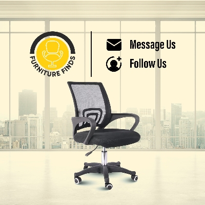 Picture of Furniture Finds FF-EC-01p Multicolor Executive Chair (Black)