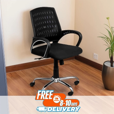 Picture of Furniture Finds FF-EC-03ss Smart Office Executive Chair (best Back Support Chair ) Dim-Mesh (Black)