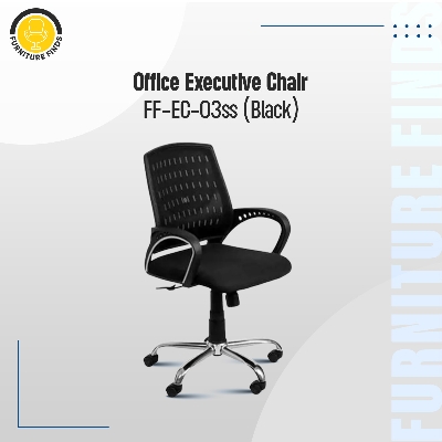 Picture of Furniture Finds FF-EC-03ss Smart Office Executive Chair (best Back Support Chair ) Dim-Mesh (Black)