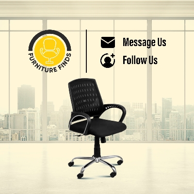 Picture of Furniture Finds FF-EC-03ss Smart Office Executive Chair (best Back Support Chair ) Dim-Mesh (Black)
