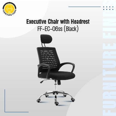 Picture of Furniture Finds FF-EC-06ss Executive chair with headrest (Goal Mesh)