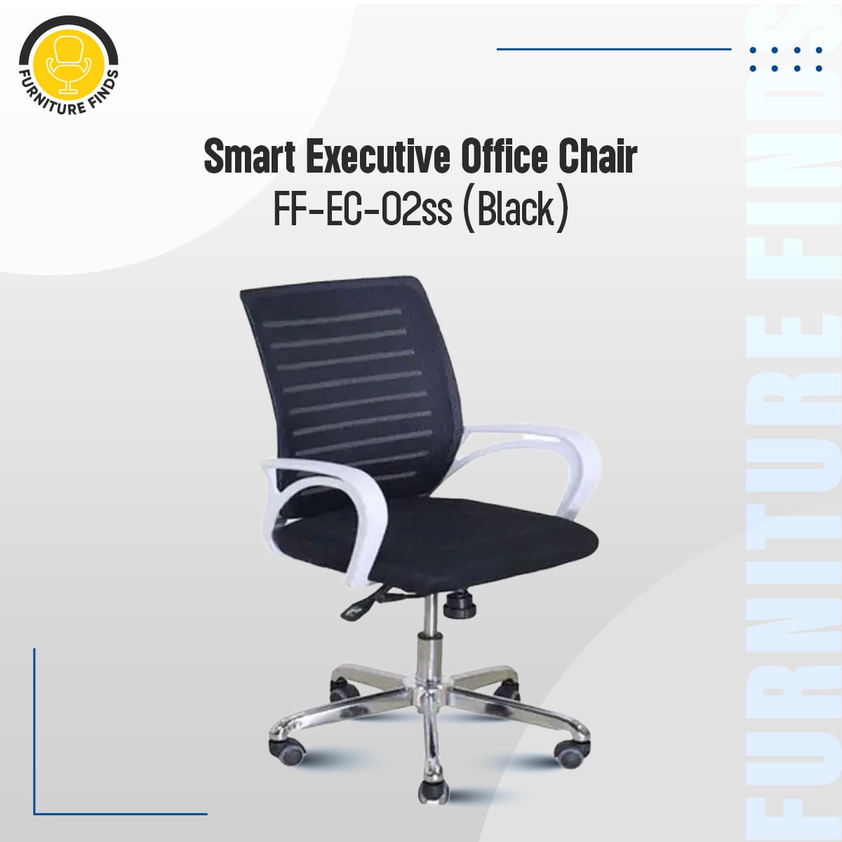 Picture of Furniture Finds Smart Office  Revolving Chair FF-EC-02ss Executive Chair (9K) White