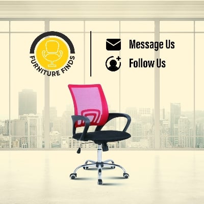 Picture of Furniture Finds FF-EC-07ss (V-Mesh Black) Executive Chair