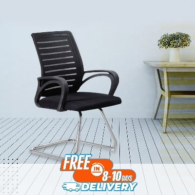 Picture of Furniture Finds FF-VC-02 (9k Black) Smart Office  Visitor Chair