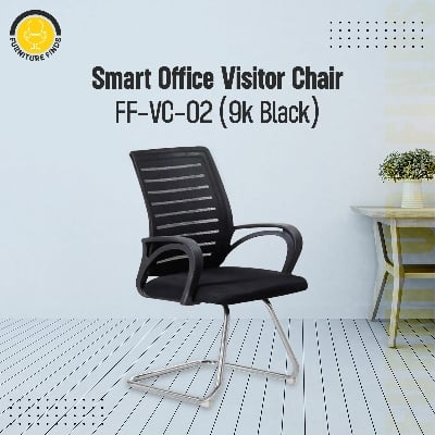 Picture of Furniture Finds FF-VC-02 (9k Black) Smart Office  Visitor Chair