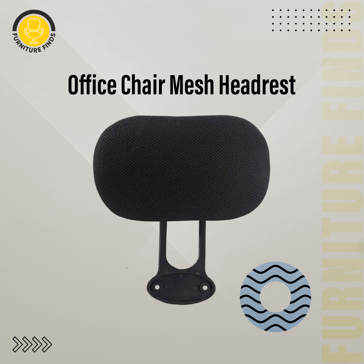 Picture of Furniture Finds Office Chair Mesh Headrest