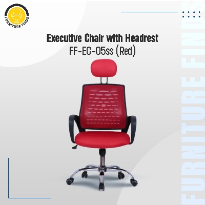 Picture of Furniture Finds FF-EC-05ss Executive chair with headrest (Red)