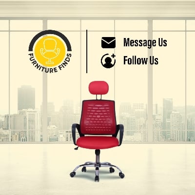 Picture of Furniture Finds FF-EC-05ss Executive chair with headrest (Red)