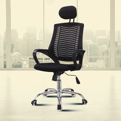 Picture of Furniture Finds FF-EC-07ss ( BLACK ) Smart Office Executive chair with Headrest (V-Mesh)