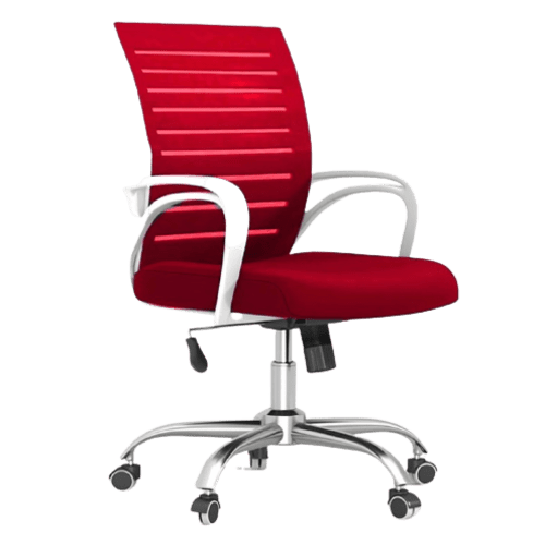 Picture of Furniture Finds FF-EC-02ss Executive Chair White&Red