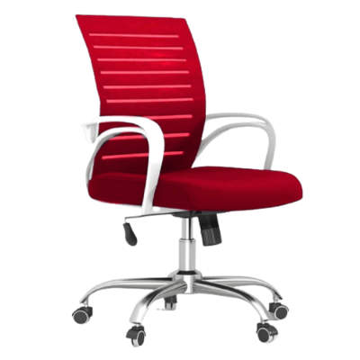 Picture of Furniture Finds FF-EC-02ss Executive Chair White&Red