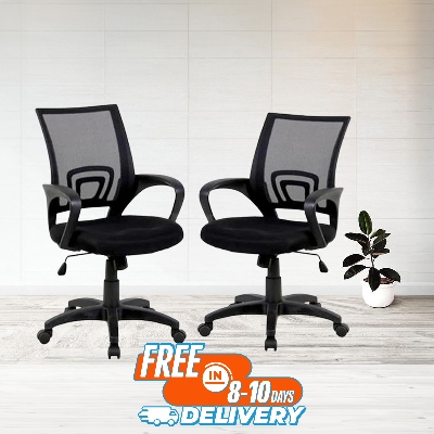 Picture of Furniture Finds FF-Ec-01p (2pcs) Black Smart office executive Chair