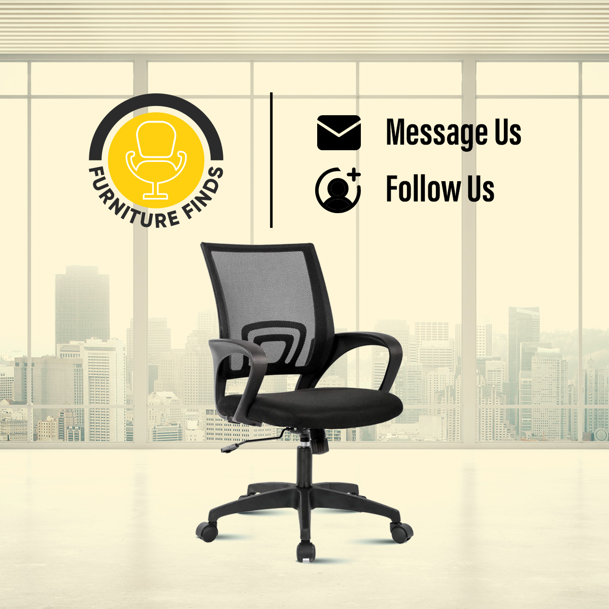 Picture of Furniture Finds Office Chair FF-Ec-01 Plastic base Smart Office Executive Chair