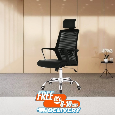Picture of Furniture Finds Smart Office Executive Chair with Headrest FF-EC-15ss Black Colour (38 Model)