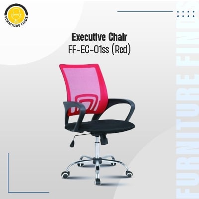 Picture of Furniture Finds Executive chair FF-Ec-01ss Red and Black For Smart Office