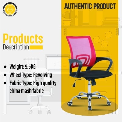 Picture of Furniture Finds Executive chair FF-Ec-01ss Red and Black For Smart Office