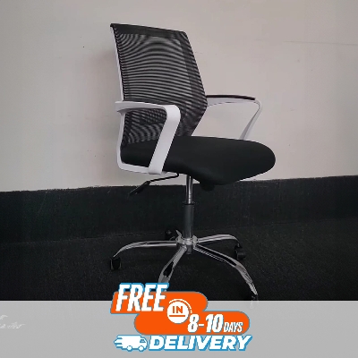 Picture of Furniture Finds Smart Executive Office Chair Black&White (38k) FF-Ec-15ss (Black)