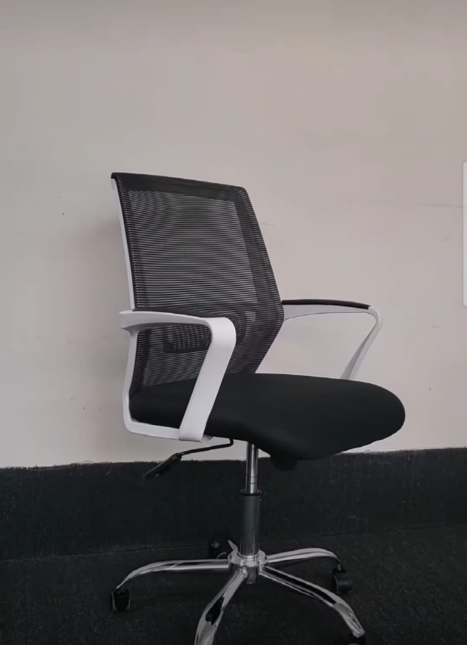Picture of Furniture Finds Smart Executive Office Chair Black&White (38k) FF-Ec-15ss (Black)