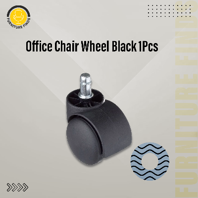 Picture of Furniture Finds Office Chair Wheel Black 1pcs (Black)