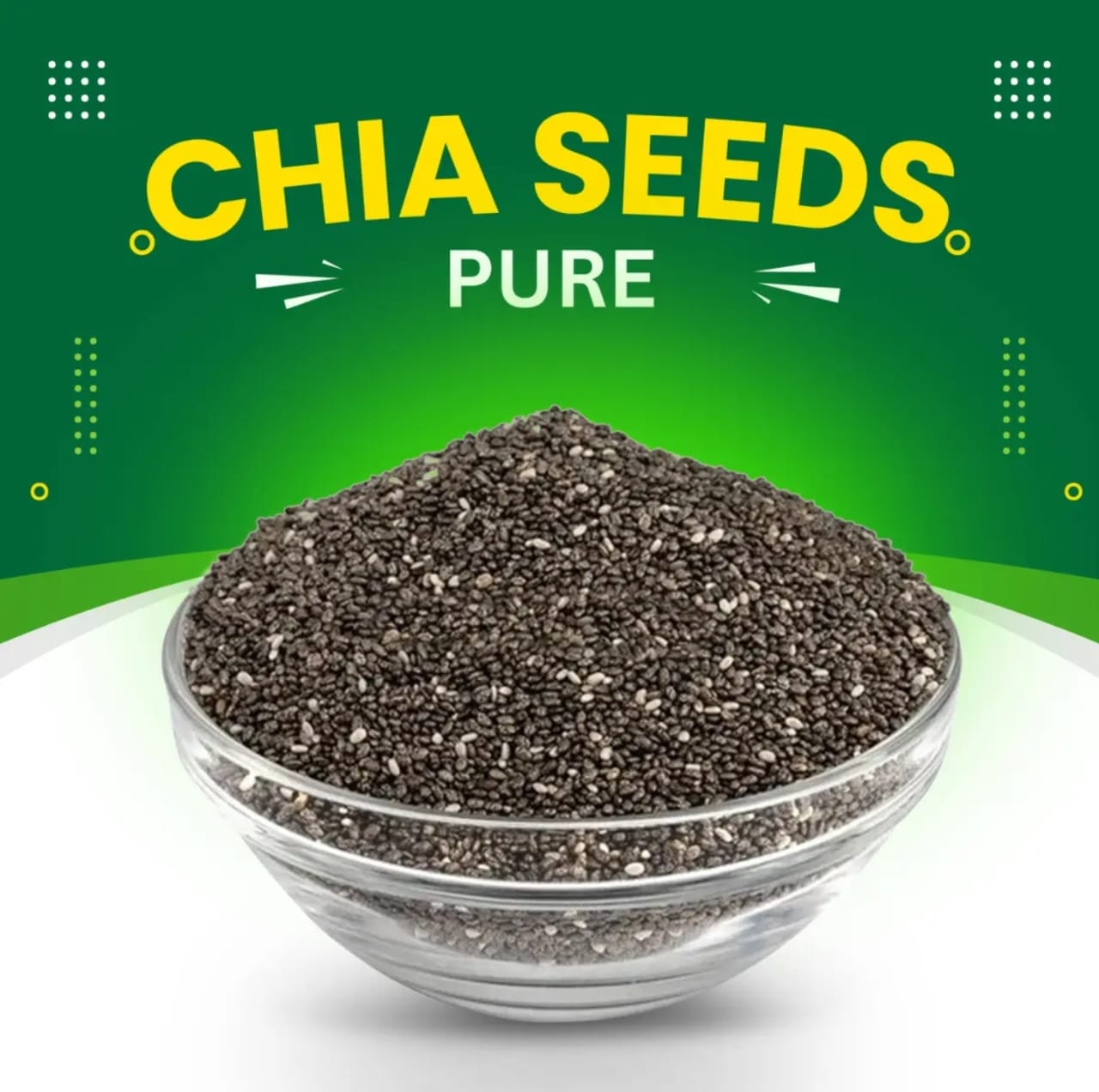 Picture of Premium Organic Chia Seeds 1kg - High in Omega-3, Fiber & Antioxidants, Ideal for Weight Management