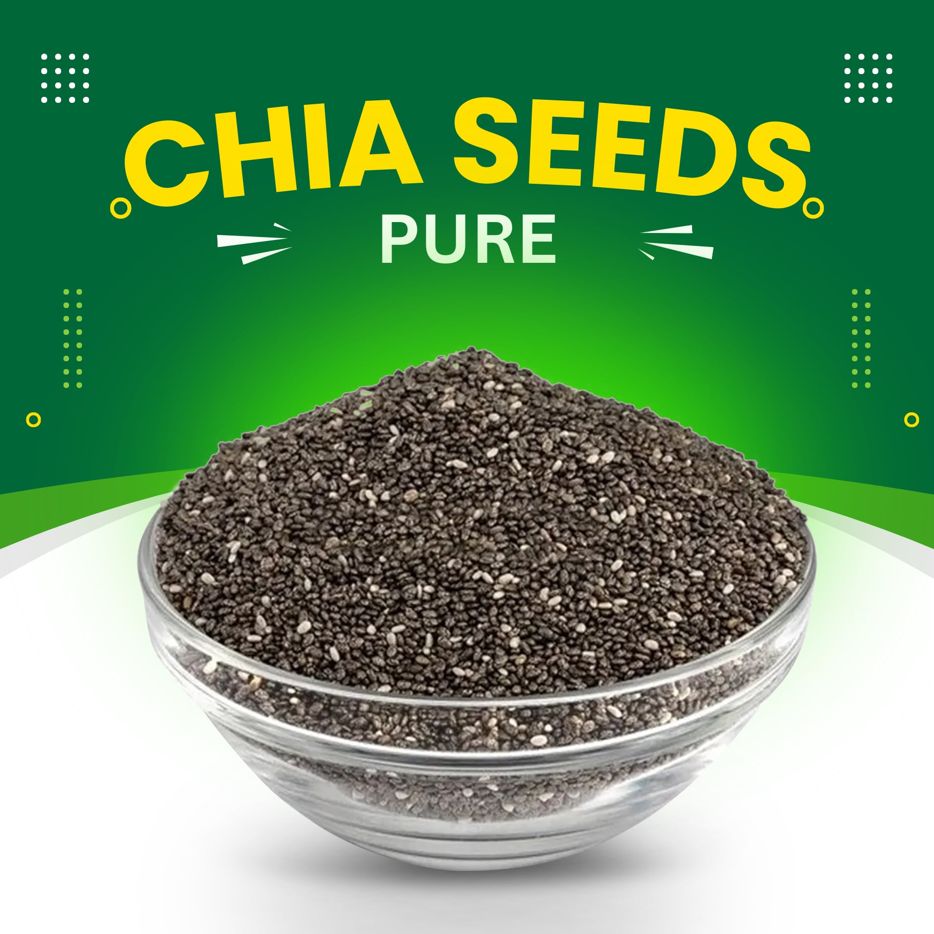 Picture of Premium Organic Chia Seeds - 500gm | High in Omega-3, Fiber & Antioxidants, Ideal for Weight Management