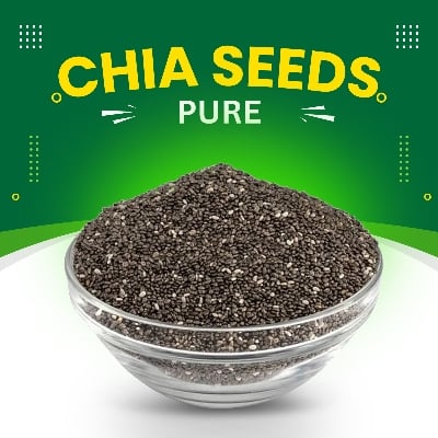 Picture of Premium Organic Chia Seeds - 500gm | High in Omega-3, Fiber & Antioxidants, Ideal for Weight Management