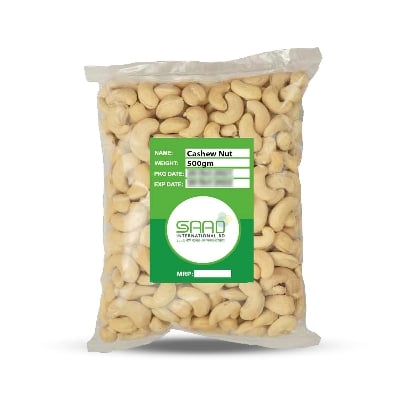 Picture of Premium Quality Whole Cashew Nuts 500gm - Healthier Choice Snack