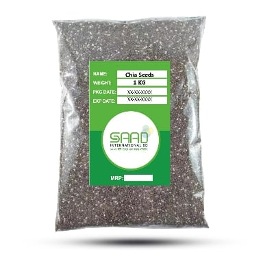 Picture of Premium Chia Seeds 2kg Bag - Natural, Gluten-Free, Low-Fat Healthy Snack