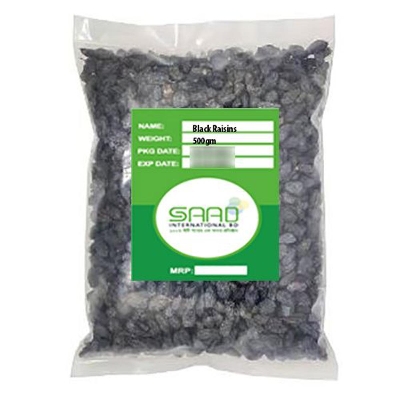 Picture of Black Raisins Black Raisins Dried Fruit-500gm