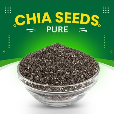 Picture of Organic Chia Seed - 500g Jar | High in Fiber and Omega-3, Ideal for Weight Loss