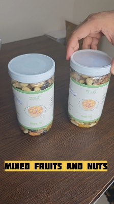 Picture of Premium Mixed Nuts and Fruits Snack Jar - 500gm | Healthy Snack