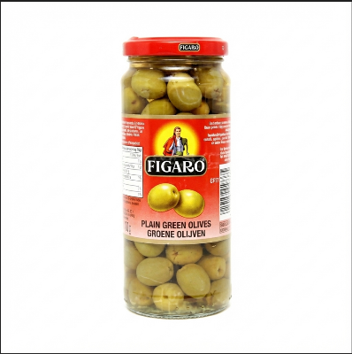Picture of Figaro Green Olives 340gm | Premium Imported Pitted Green Olive | Original Figaro Olive