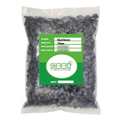 Picture of Black Raisins Dried Fruit - 250gm