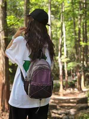 Picture of 2.Personalized Crossbody Bag Sports Hiking And Mountaineering Bag Multi Functional And Versatile Chest Bag - purple