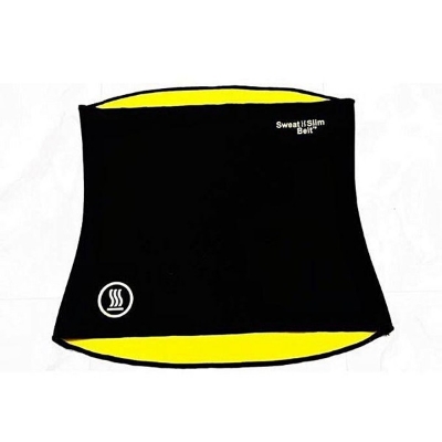 Picture of Sweat Slim Belt - Black and Yellow (Black)