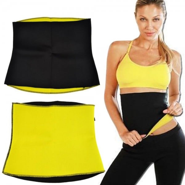 Picture of Sweat Slim Belt - Black and Yellow (Black)