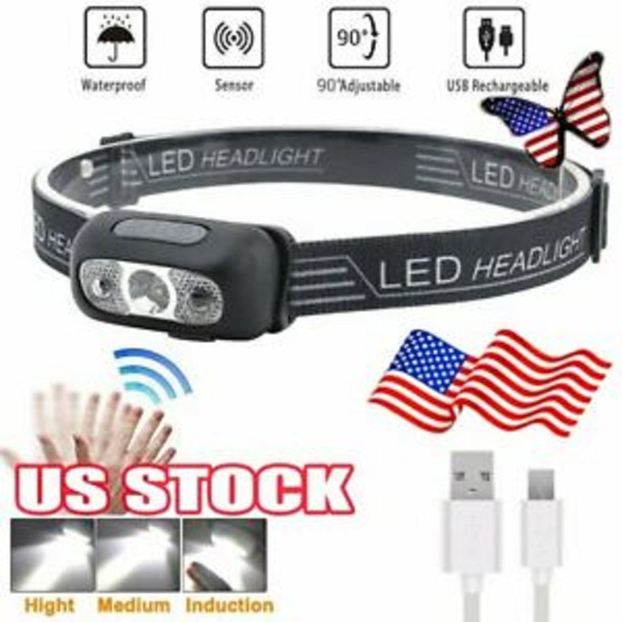 Picture of Super Bright light Sensor Mini LED Headlamp (Black)