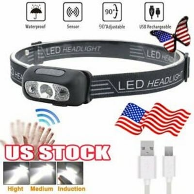 Picture of Super Bright light Sensor Mini LED Headlamp (Black)