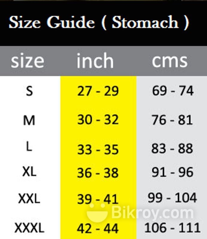 Picture of Sweat Slim Belt - Black and Yellow - L Size (Black)