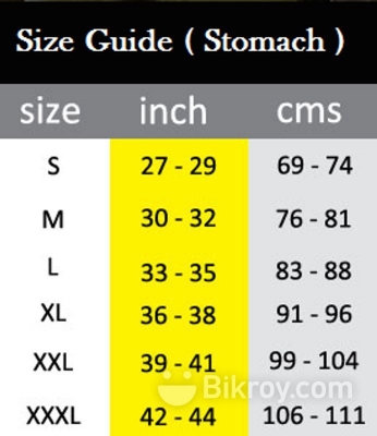 Picture of Sweat Slim Belt - Black and Yellow - L Size (Black)