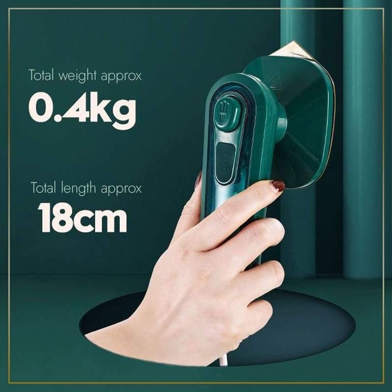 Picture of Mini Iron Professional Micro Steam Convenient Handheld Household Iron Portable Wet Dry Ironing (Green)