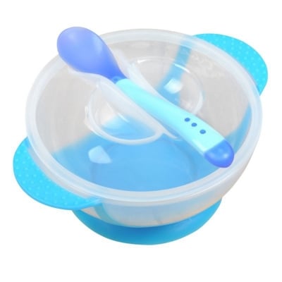 Picture of Baby food storage Bowl with spoon (Premium)-1pcs (Color As Per Stock) (Multicolor)