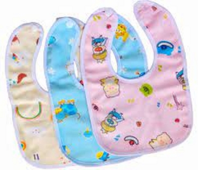 Picture of 3 Piece Soft Cotton Elegant and Stylish Bibs for Kids (Multicolor)