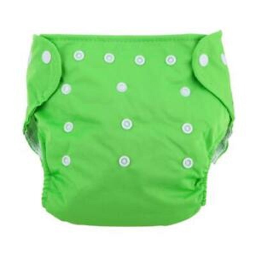 Picture of Washable Reusable Baby Cloth Daiper - Color Green ( Weight 3 kg to 15 kg) ( with 1 pad ) (Green,Not Specified)