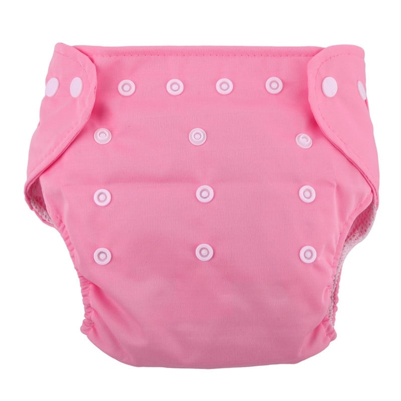 Picture of Washable Reusable Baby Clothes Diapers - (3kg to 15kg) - (1 Pieces With Diapers, 1 Diaper Nappies) - china (Pink,Not Specified)